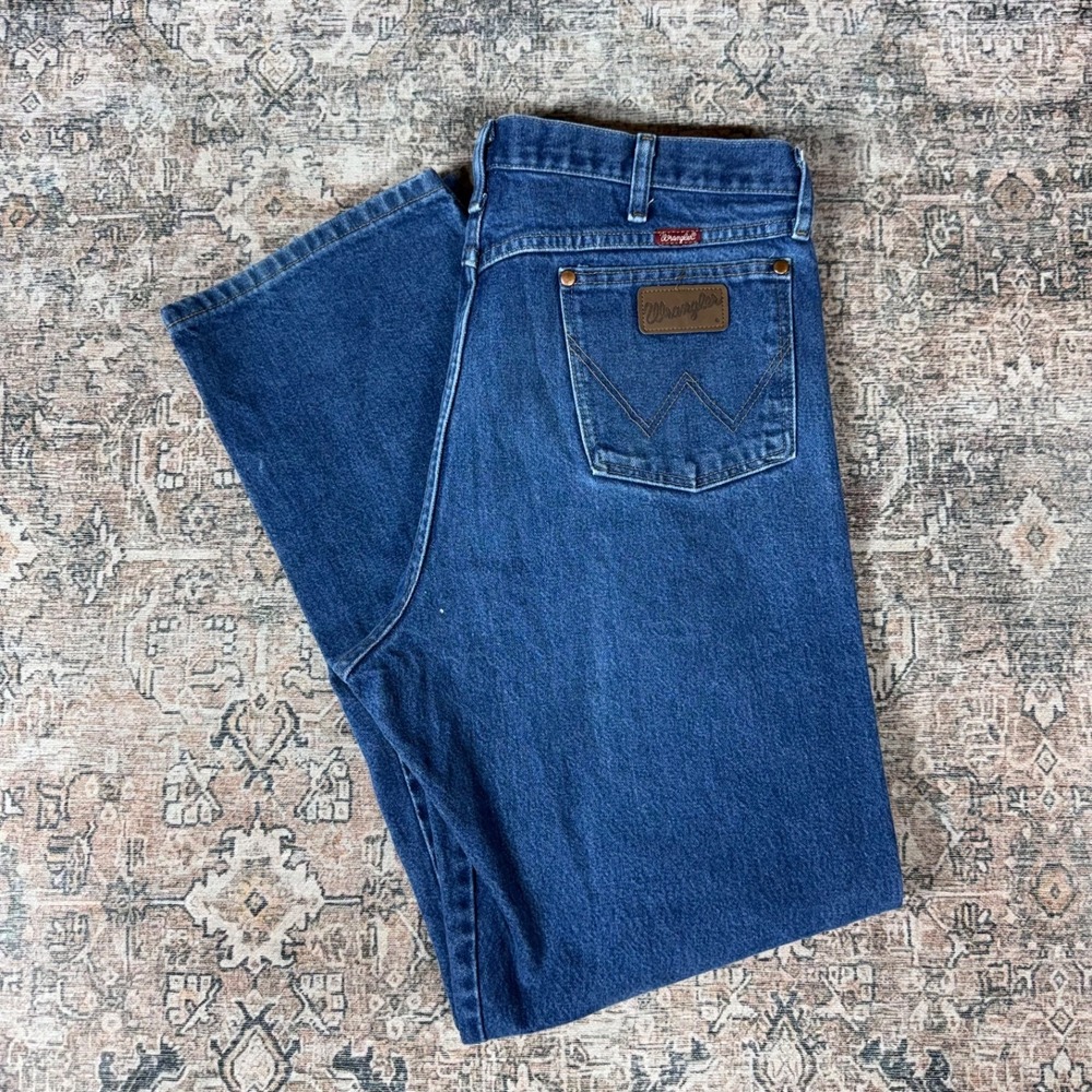 Wrangler 13mwz Cowboy Cut Blue Jeans Sz 36x32 Made In USA